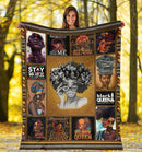 My Roots Black Queen African American Fleece Blanket interestprint