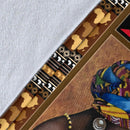 My Roots Black Queen African American Fleece Blanket interestprint
