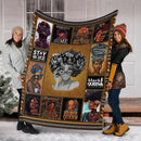 My Roots Black Queen African American Fleece Blanket interestprint