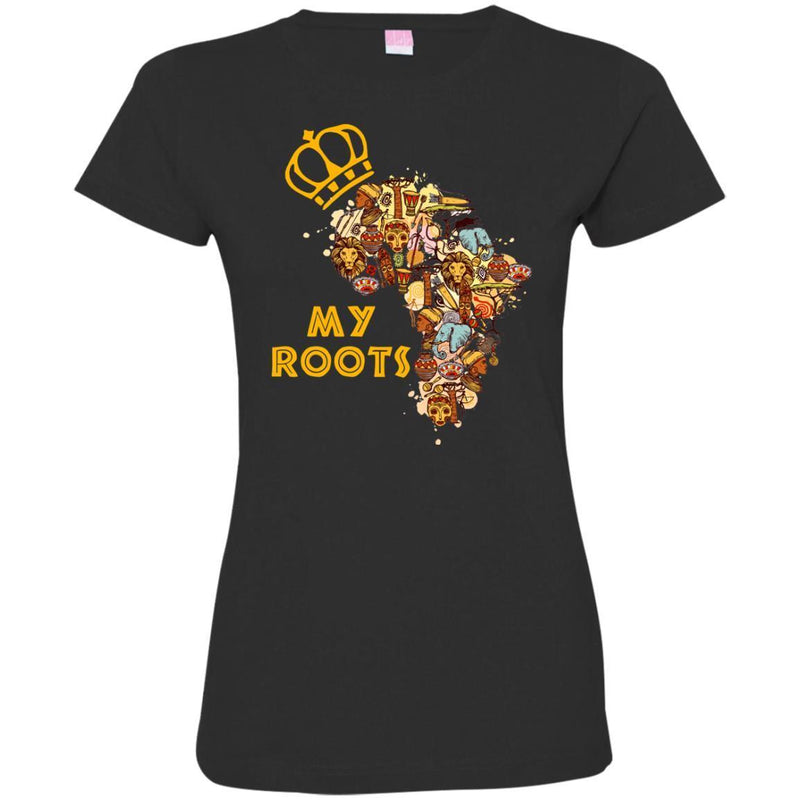 My Roots funny T-shirt for Black Grils CustomCat