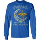 My Sister Is My Guardian Angel She Watches Over My Back Dragonfly Angel T-Shirt CustomCat