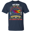 My Son Left Me Beautiful Memories Dragonfly Angel T-Shirt