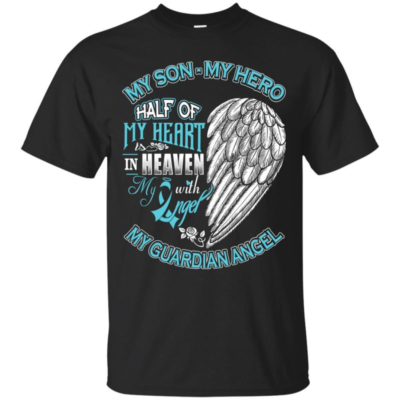 My Son My Hero My Guardian Angel T-shirts CustomCat