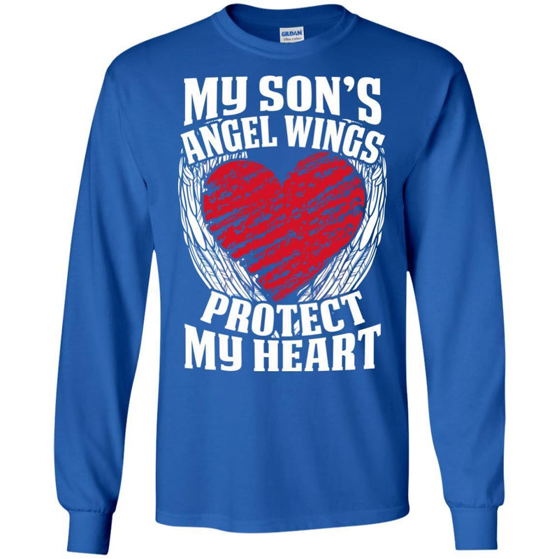 My Son's Angel Wings Protect My Heart T-shirts CustomCat