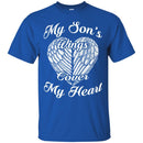 My Son's Wings Cover My Heart Tshirts CustomCat