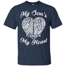 My Son's Wings Cover My Heart Tshirts CustomCat