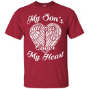 My Son's Wings Cover My Heart Tshirts CustomCat