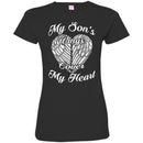 My Son's Wings Cover My Heart Tshirts CustomCat