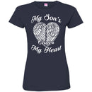 My Son's Wings Cover My Heart Tshirts CustomCat