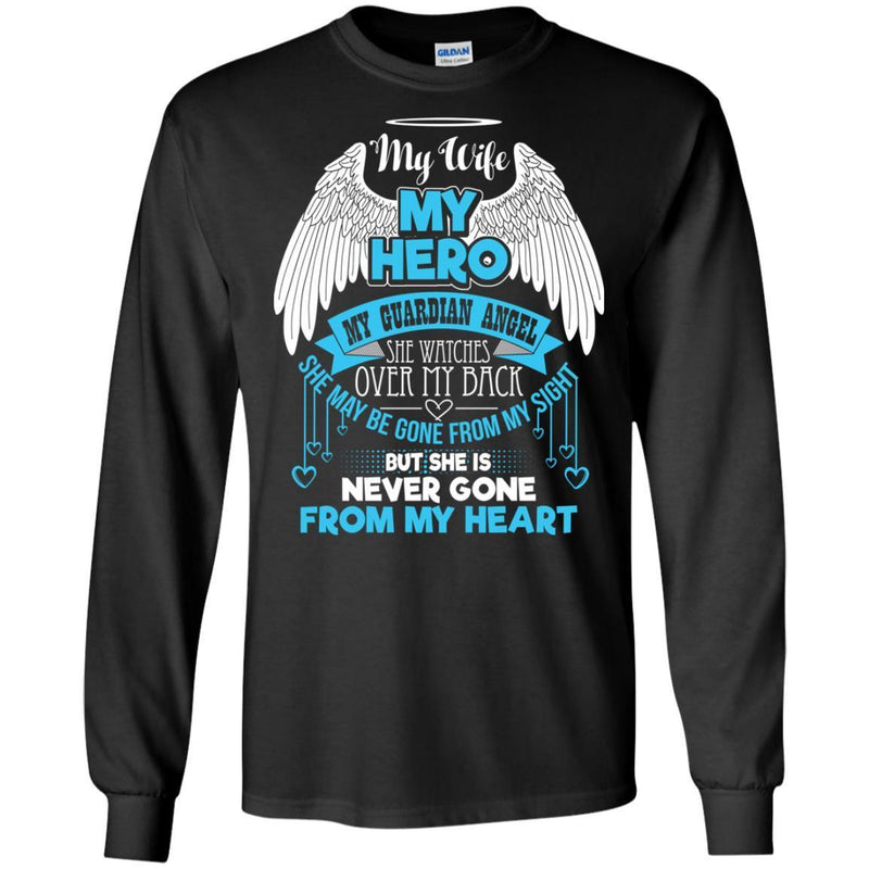 My WIFE My Hero My Guardian Angel Tshirts CustomCat