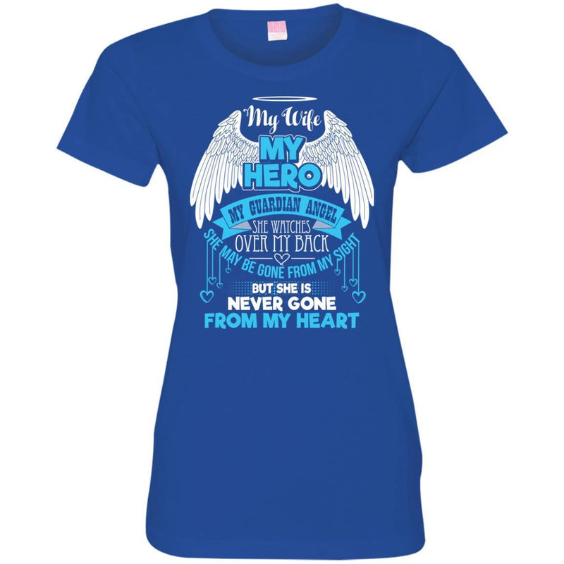 My WIFE My Hero My Guardian Angel Tshirts CustomCat