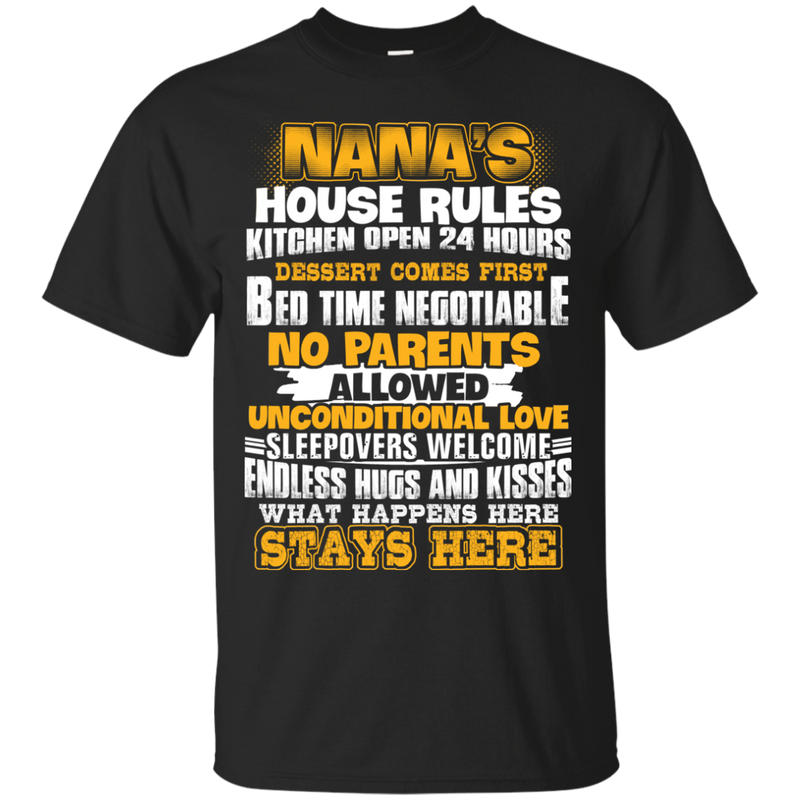 Nana's House Rules Funny T-shirt CustomCat