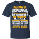 Nana's House Rules Funny T-shirt CustomCat