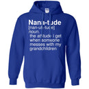 Nana-Tude Noun The Attitude I Get When Someone Messes With My Grandchildren T Shirt CustomCat