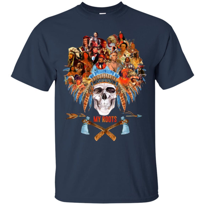 Native American T-Shirt My Root Famous On Man Head American Indians Indigenous Americans T Shirt CustomCat