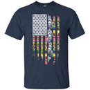 Native American T-Shirt Tribe Flag American Knit Pattern Feather Shirts CustomCat