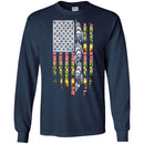 Native American T-Shirt Tribe Flag American Knit Pattern Feather Shirts CustomCat