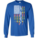 Native American T-Shirt Tribe Flag American Knit Pattern Feather Shirts CustomCat