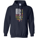 Native American T-Shirt Tribe Flag American Knit Pattern Feather Shirts CustomCat