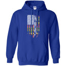 Native American T-Shirt Tribe Flag American Knit Pattern Feather Shirts CustomCat