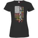 Native American T-Shirt Tribe Flag American Knit Pattern Feather Shirts CustomCat