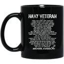 Navy Coffee Mug Navy Veteran To All My Shipmates Anchors AWeigh... 11oz - 15oz Black Mug