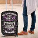 Navy Veteran's Daughter Is Protected By Her Dad Luggage Cover interestprint
