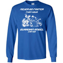 Never Go Faster Than Your Guardian Angel Can Go Memorial Motorbike T Shirts CustomCat