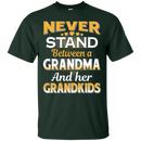 Never stand between a grandma and her grandkids T-shirts CustomCat