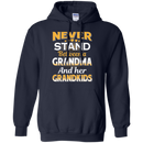 Never stand between a grandma and her grandkids T-shirts CustomCat