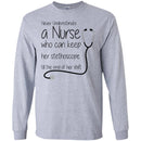 Never Underestimate A Nurse Who Can Keep Her Stethoscope Till The End Of Her Shift Funny Nurse Shirt CustomCat
