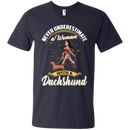 Never Underestimate A Woman With A Dachshund Funny Wonder Woman T-shirts CustomCat
