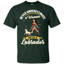 Never Underestimate A Woman With A Labrador Funny Wonder Woman T-shirts CustomCat