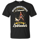 Never Underestimate A Woman With A Labrador Funny Wonder Woman T-shirts CustomCat