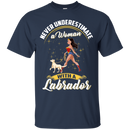 Never Underestimate A Woman With A Labrador Funny Wonder Woman T-shirts CustomCat