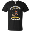 Never Underestimate A Woman With A Labrador Funny Wonder Woman T-shirts CustomCat