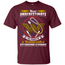 Never Underestimate The Power Of a Woman With a Stethoscope Tshirt For Nurses CustomCat