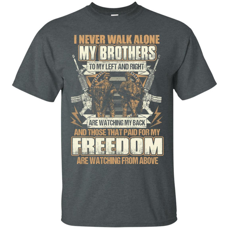 Never Walk Alone Veterans T-shirts & Hoodie for Veteran's Day CustomCat