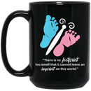 No Footprint Too Small That It Cannot Leave An Imprint On This World Footprint Butterfly 11oz - 15oz Black Mug CustomCat