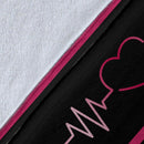 No One Fights Alone Cancer Fleece Blanket interestprint