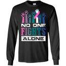 No One Fights Alone T-Shirts CustomCat
