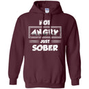 Not Angry Just Sober T-shirt CustomCat