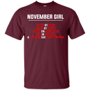 November girl funny T-shirts CustomCat