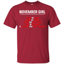 November Girl Hated By Many Loved By Plenty Heart On Her Sleeve Fire In Her Soul Shirts CustomCat