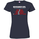 November Girl Hated By Many Loved By Plenty Heart On Her Sleeve Fire In Her Soul Shirts CustomCat