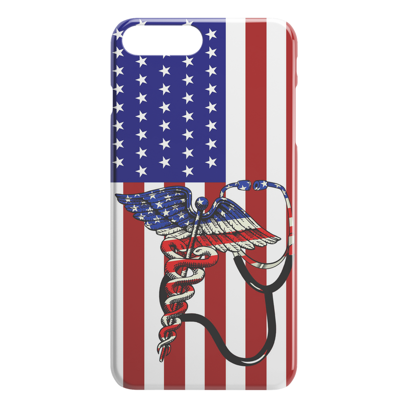 Nurse American Flag iPhone Case