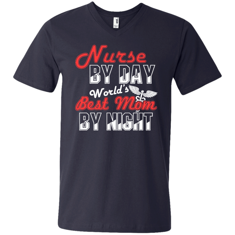 Nurse By Day World's Best Mom By Night Tshirts for Nurses Mom CustomCat
