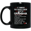 Nurse Coffee Mug 5 Things About Grandma Nurse 11oz - 15oz Black Mug