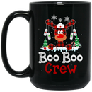 Nurse Coffee Mug Boo Boo Crew Renideer Christmas 11oz - 15oz Black Mug