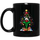 Nurse Coffee Mug Christmas Tree Nurse Tools Medical Symbol Xmas Gifts 11oz - 15oz Black Mug